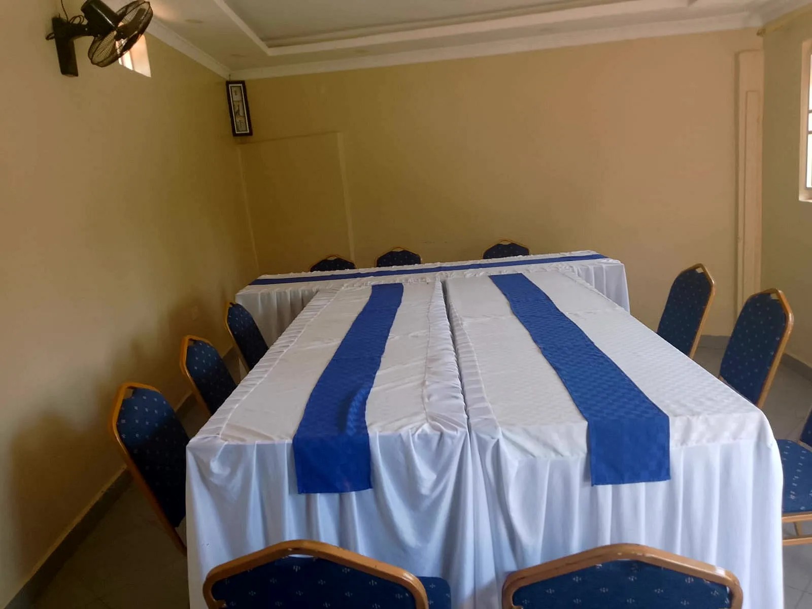 Conference room tables and seating